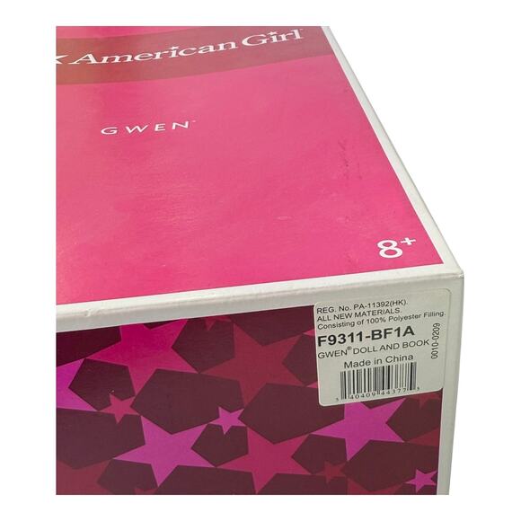 American Girl Gwen Doll Meet Outfit Headband Hair Tie Book Sonali's Friend Box - Picture 10 of 12